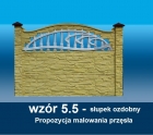 wzór ogrodzenia betonowego