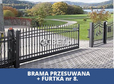 Brama z furtką