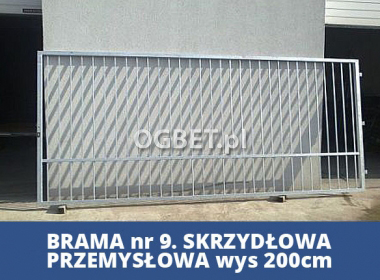 brama przemysłowa skrzydłowa