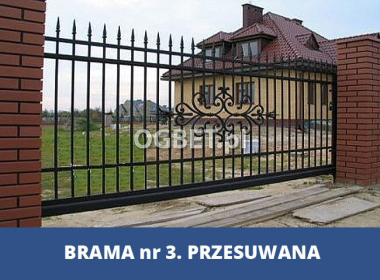 Brama metalowa przesuwana