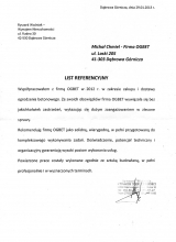 Ryszard Woźniak-Wynajem Nieruchomości- Referencje dla Firmy OGBET